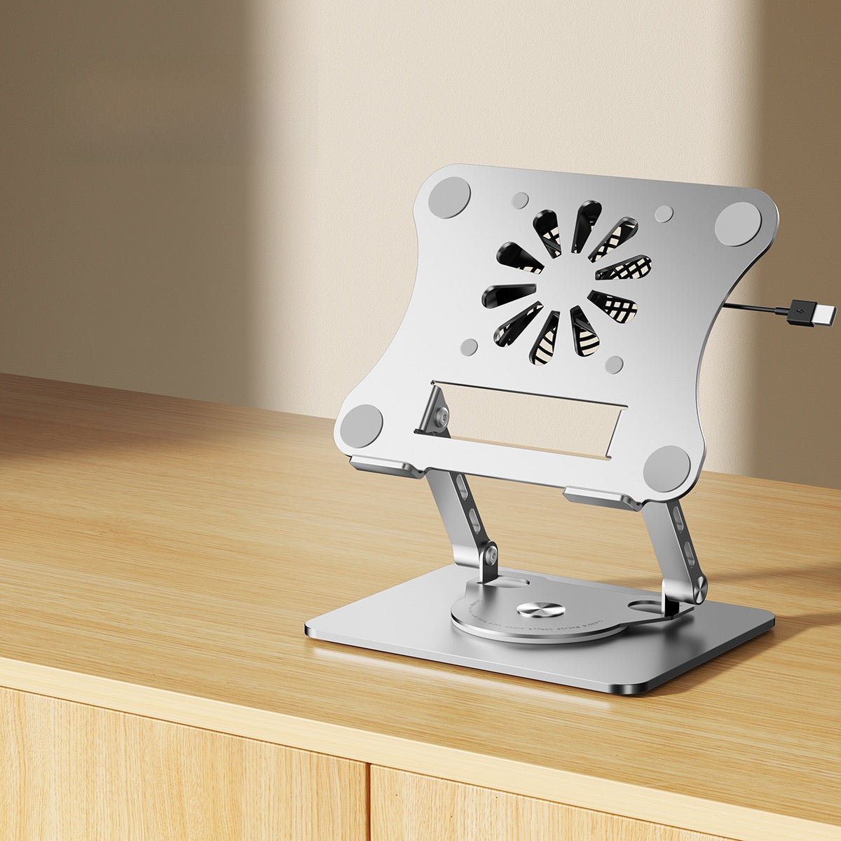 Adjustable Laptop Stand with Rotation Feature