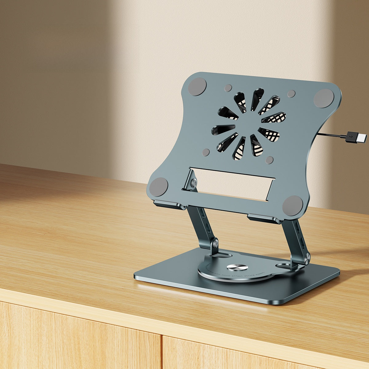 Adjustable Laptop Stand with Rotation Feature