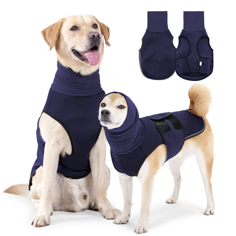 Dog Anxiety Vest with Reflective Strips for Calming and Safety